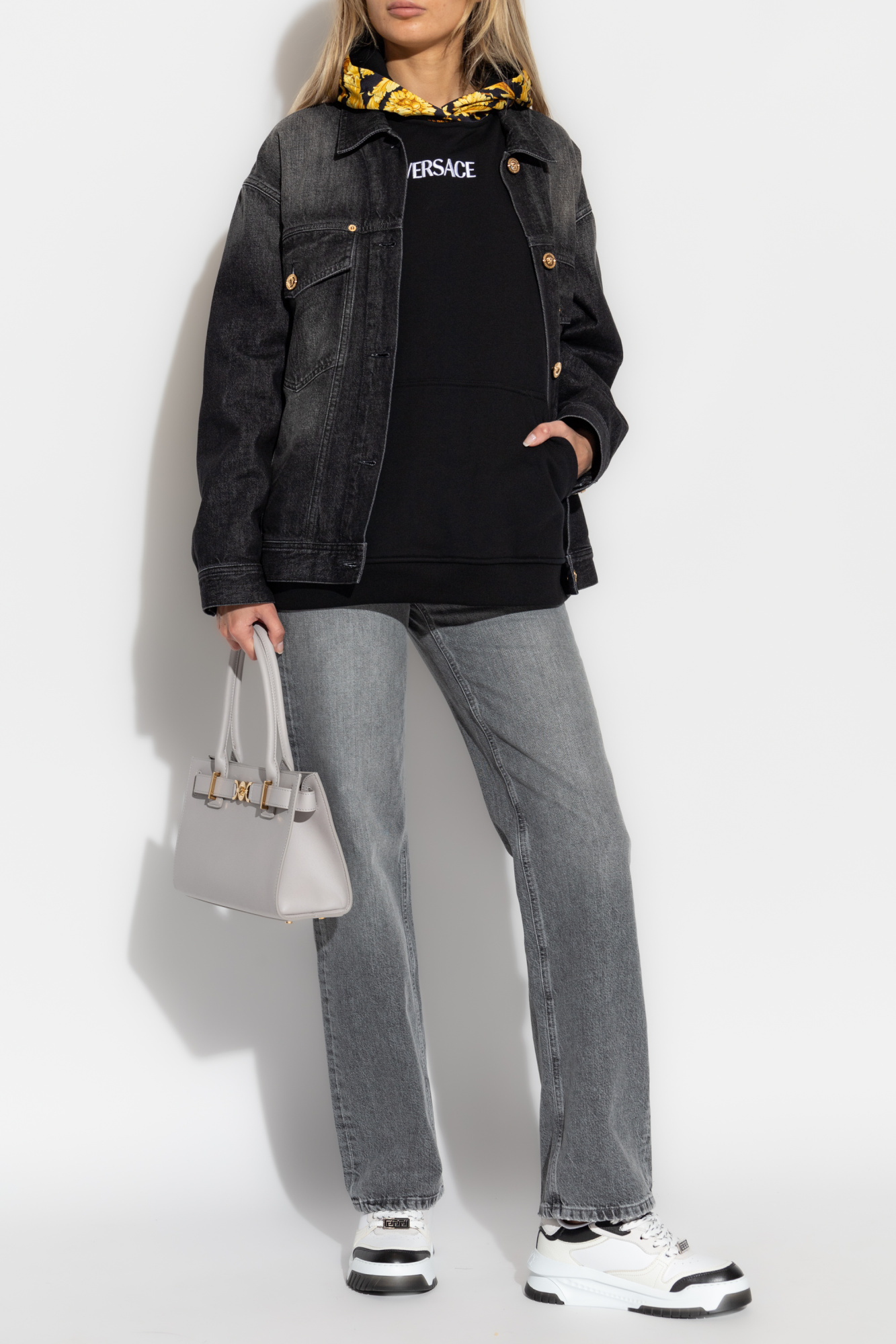 Versace Oversize denim jacket | Women's Clothing | Vitkac Versace Oversize denim jacket | Women's Clothing | Vitkac
